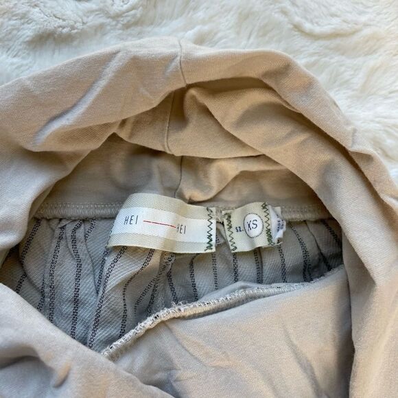 Hei Hei Anthropologie Eventide Linen Blend Cropped Stripe Pant - Women’s XS - Picture 8 of 8